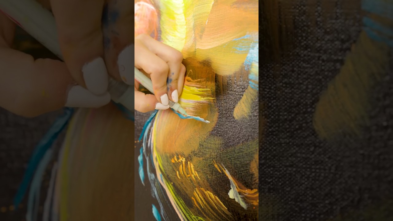 painting &lsquo;DtMF&rsquo; (@BadBunnyPR ) #synesthesia #badbunny