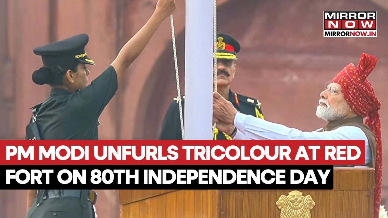 80th Independence Day Celebrations: PM Modi Unfurls Tricolour At Red Fort In Delhi | Watch