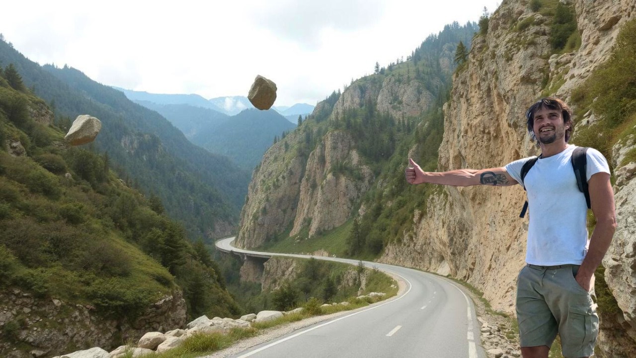 Hitchhiking Romania's DEATH ROAD Without Money - Day 24