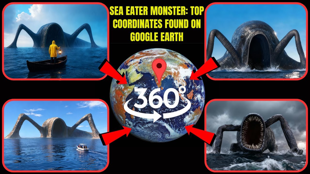 VR 360° - Sea Eater Monster: Top Coordinates Found on Google Earth!