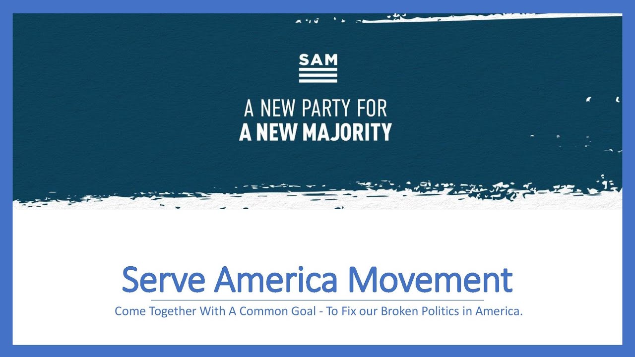 Serve America Movement Offers A Different Option
