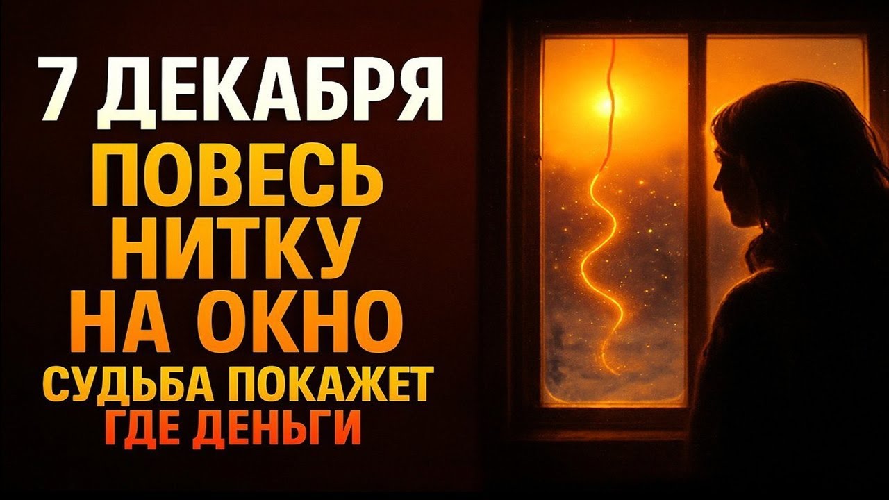 7 ДЕКАБРЯ: Повесь нитку на окно — судьба покажет первый шаг к деньгам