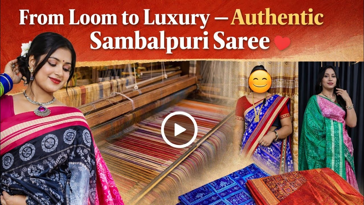 From Loom to Luxury – Authentic Sambalpuri Saree WP 7653825007||