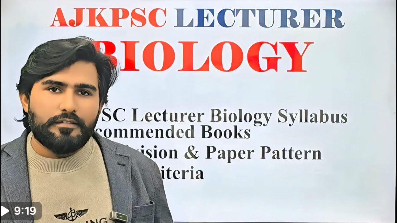 AJKPSC Lecturer Biology Jobs 2026 Announced | Syllabus, Books, Notes, Test Date & Preparation Method