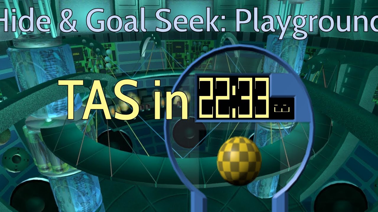 [TAS] Super Monkey Ball 2 | Hide & Goal Seek: Playground | Story Mode in 22:33