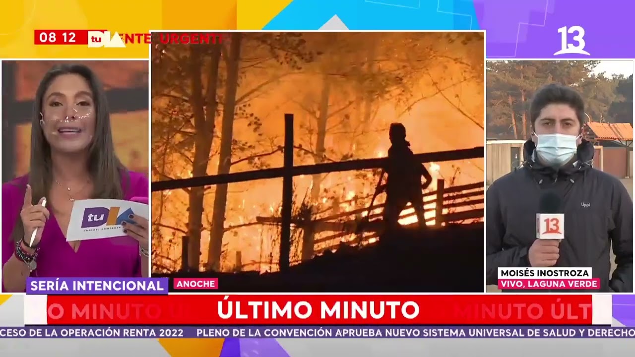 Incendio en Valparaíso, violencia estudiantes, banda 