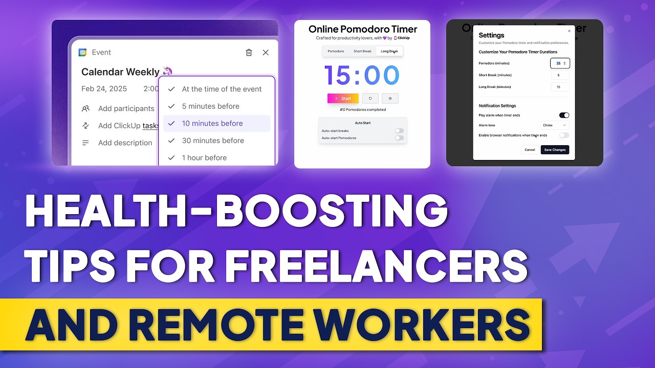 Healthy Remote Work Routine: 5 Practical Tips That Actually Work | ClickUp