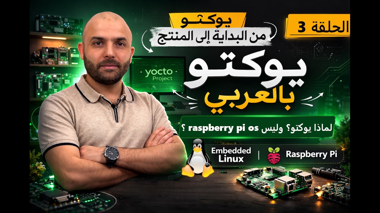 يوكتو بالعربي   الحلقة 3 | لماذا اخترنا Yocto ؟ ولماذا ليس Raspberry Pi OS؟