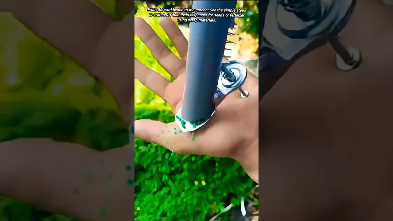 Seed and Fertilizer Dispensing:  Diy Home made Tool.
