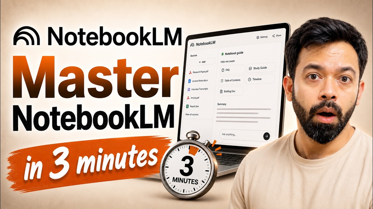 Master NotebookLM in 3 minutes! (Gemini Notebook)