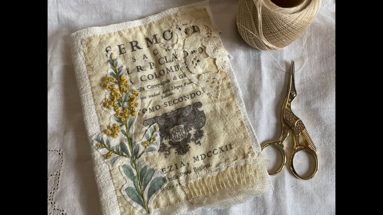 #The100DayProject | Day 46: fabric journal cover | Inspired by : a sewing project