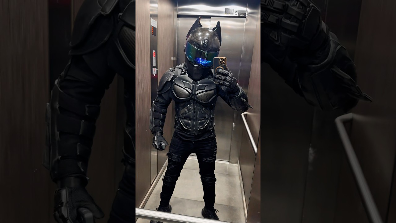 Batman ears and led for helmet ☝️  #moto #shorts