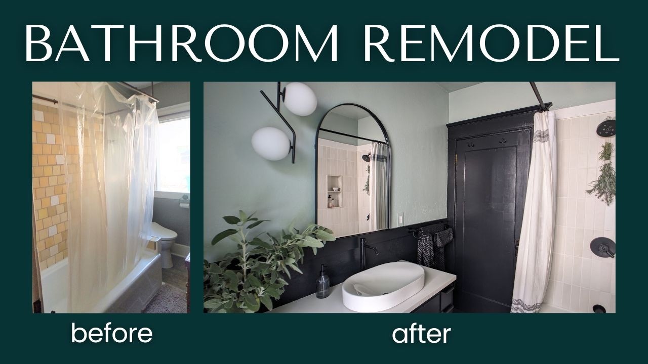 We Transformed This Small Bathroom | DIY Remodel Before & After