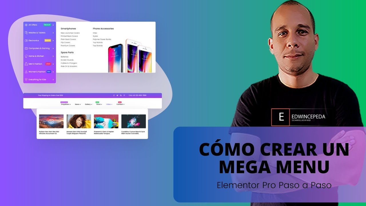 Cómo crear un mega menú: Guía paso a paso