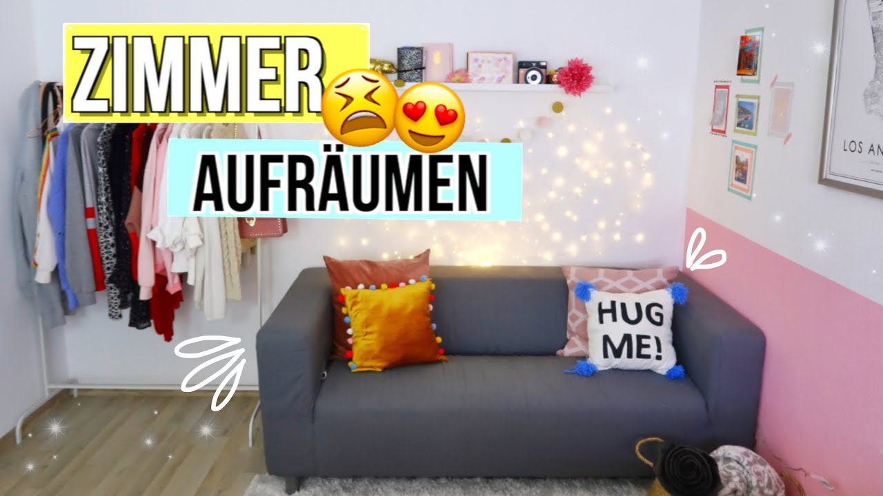 Zimmer AUFRÄUMEN für 2019 - Organisation HACKS, DIYs und DEKO 🆘Zimmer aufräumen 2019