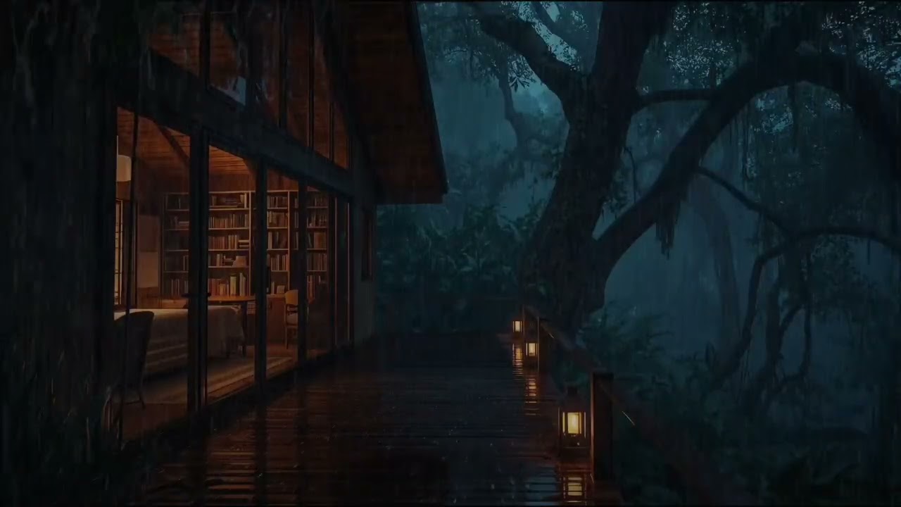 Night Forest Rain Sounds for Sleep | Insomnia Relief & Deep Relaxation