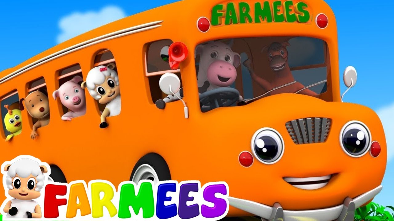 Roda di bus | Lagu anak anak | Kartun untuk anak | Farmees Indonesia | Video edukasi anak