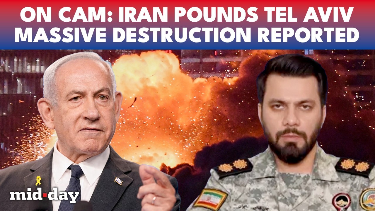 Iran Missiles BOMBARD Tel Aviv, 14 Wounded As Sirens BLARE Across Central Israel