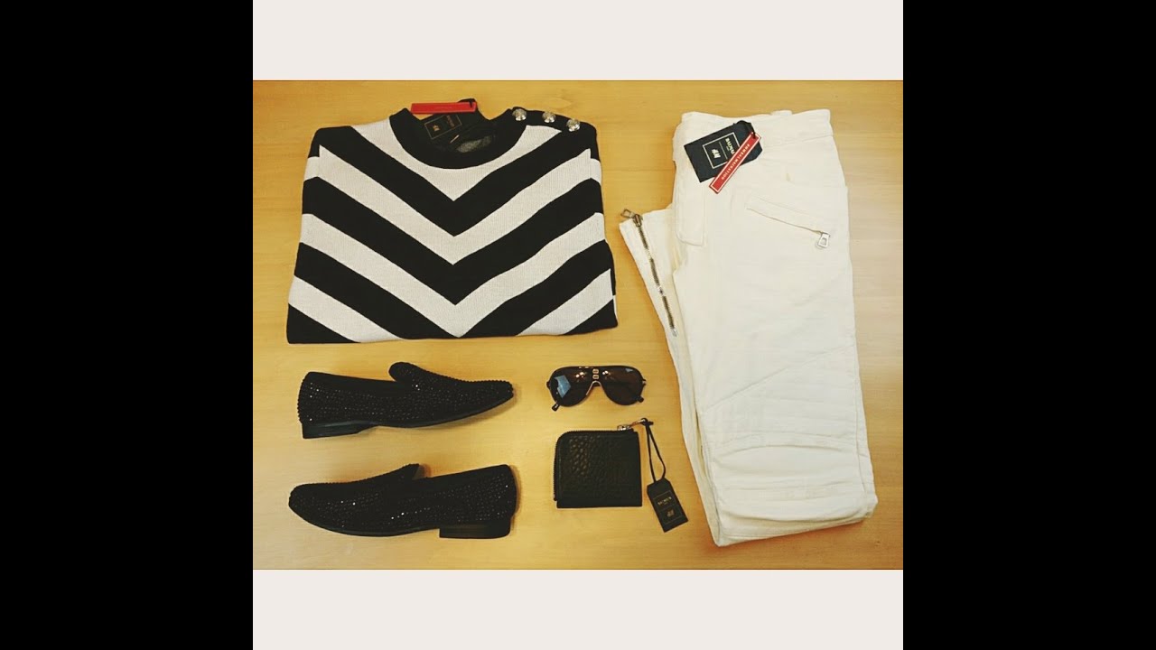 Part 3 H&M X Balmain Pickup/Haul White Jeans, Cargo Pants, Sunglasses, Headphones, Shirt