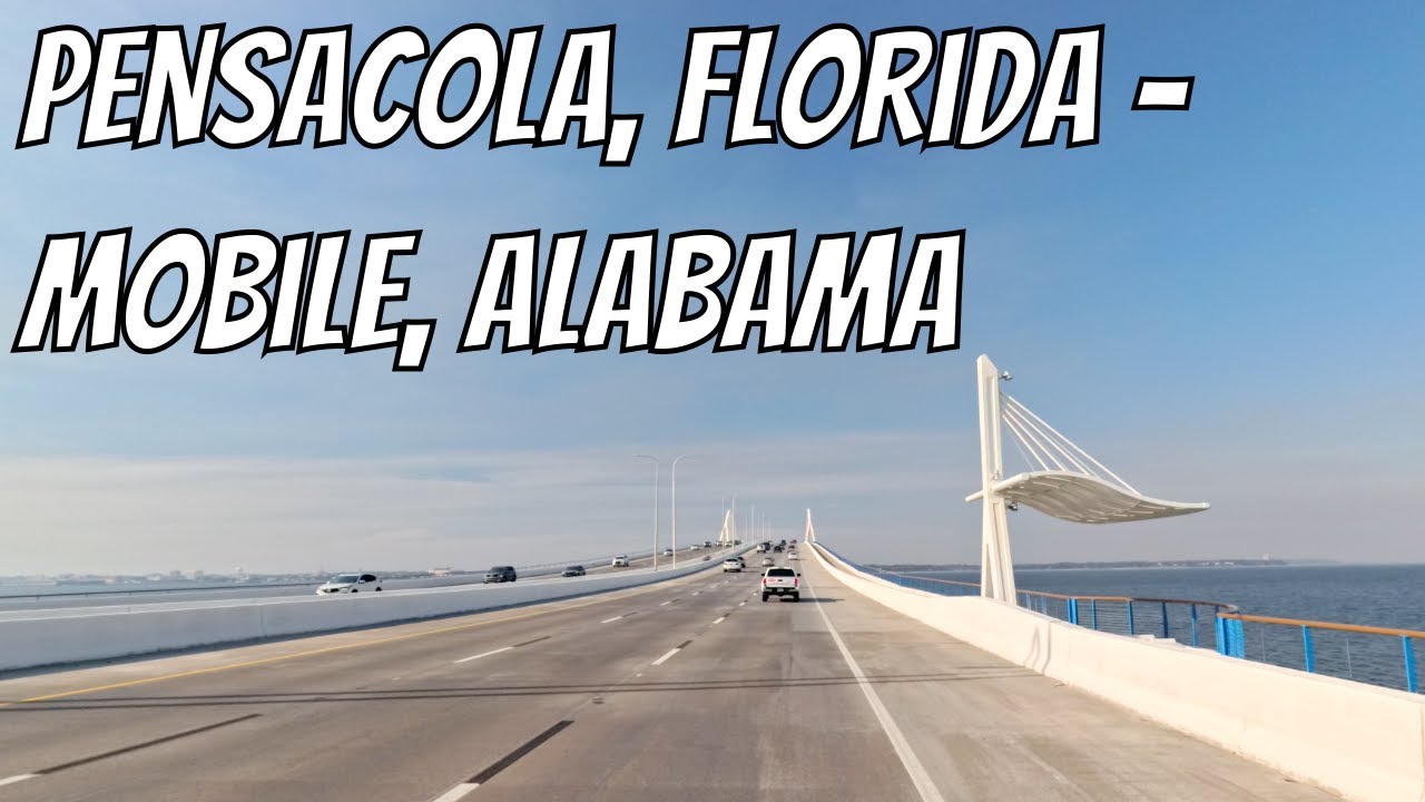 Pensacola, Florida to Mobile, Alabama! Drive with me from Florida to Alabama!
