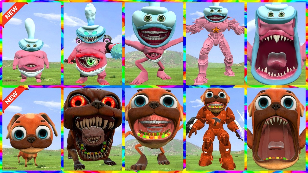 EVERY BINKY DRINKY EVOLUTION BATTLES CHOMPY CHASEY IN GARRY'S MOD!