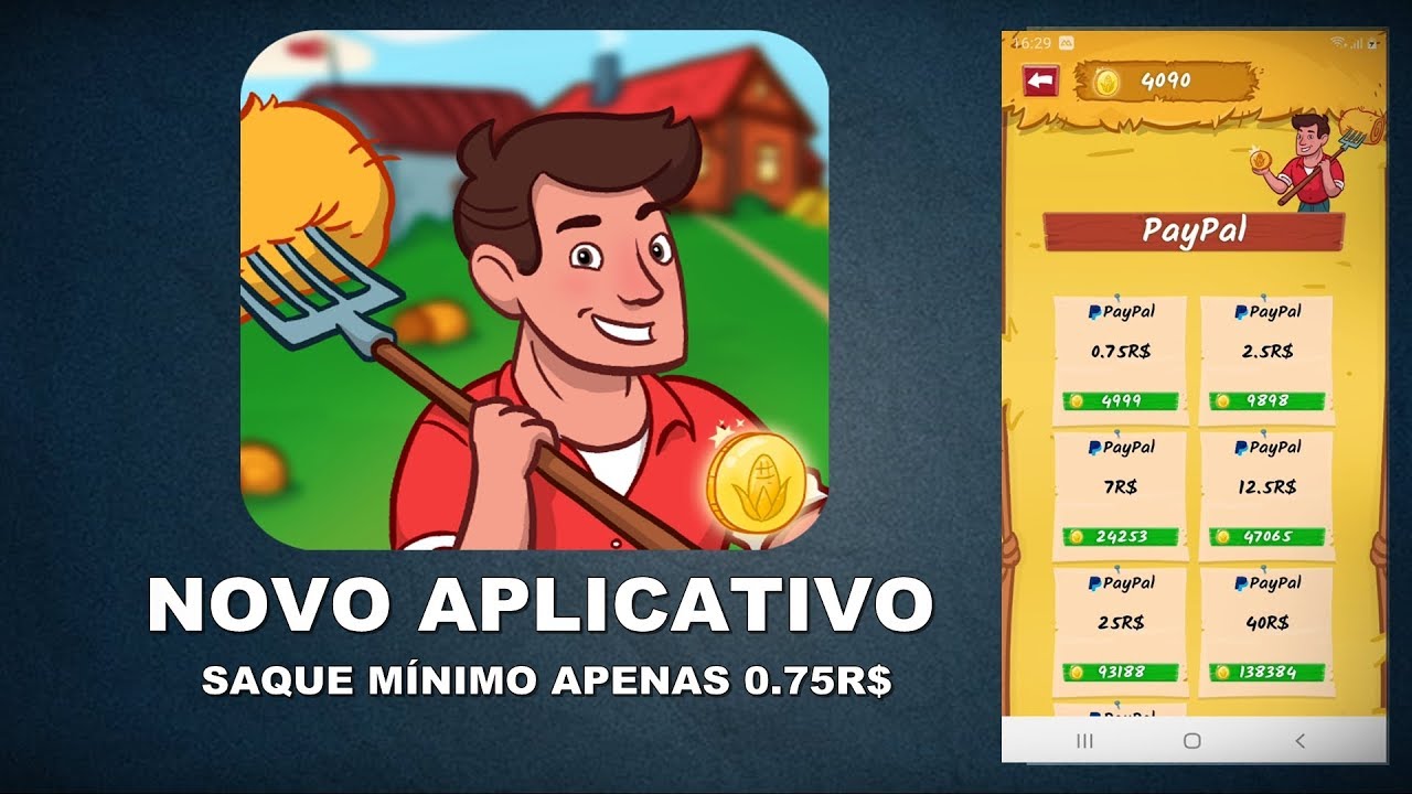 Golden Farmery Novo App Para Ganhar Dinheiro no Paypal