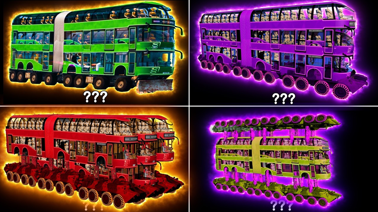 Exotic Articulated Bus Horn Sound Variations in More Than 11 Minutes Compilation