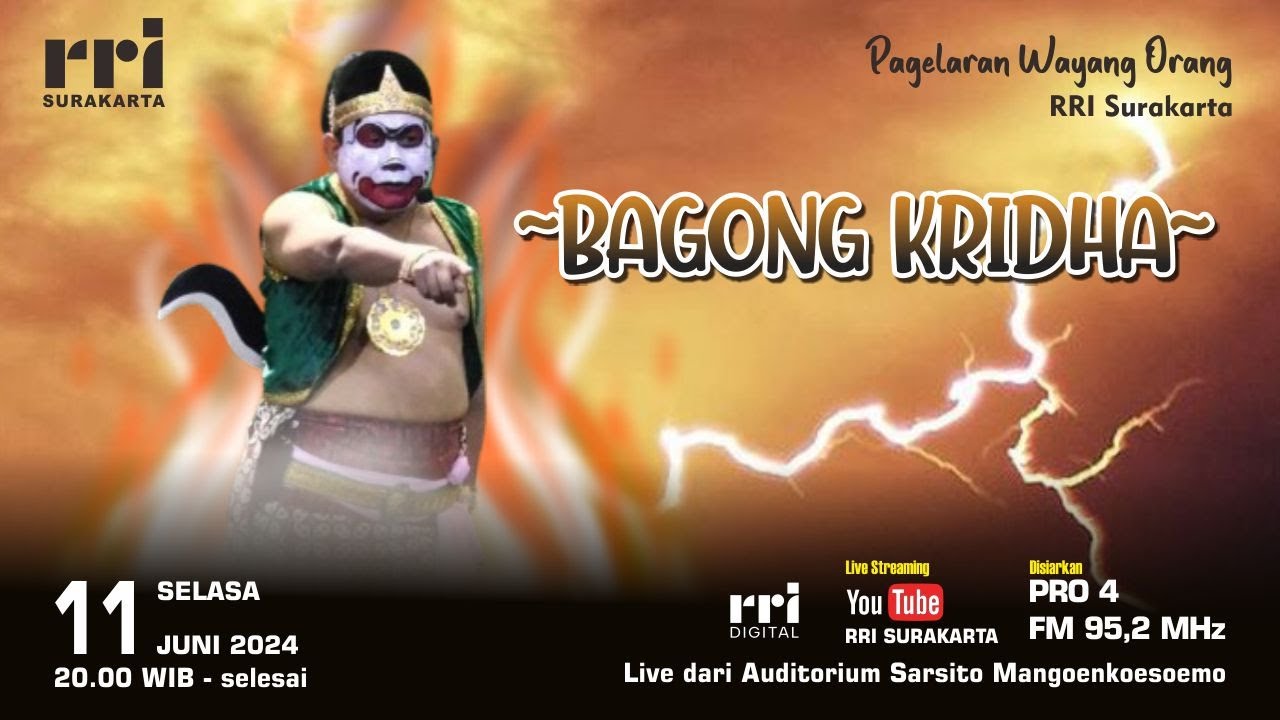 BAGONG KRIDHA || Wayang Orang RRI Surakarta