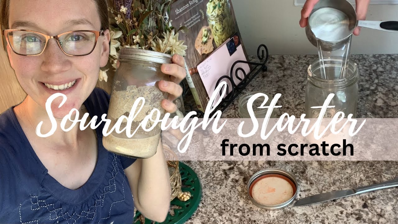 NO MESS UP Method to Make a Sourdough Starter from Scratch: Day 1