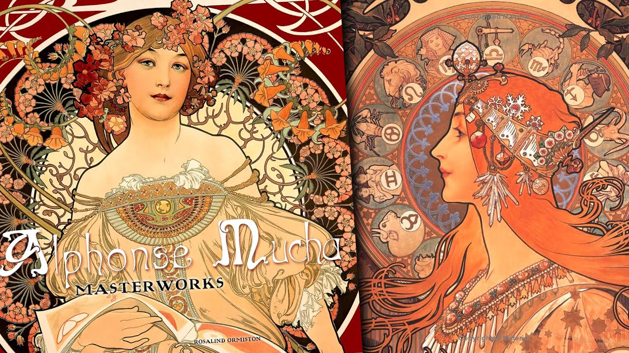 Alphonse Mucha masterworks🌼art book preview by Rosalind Ormiston