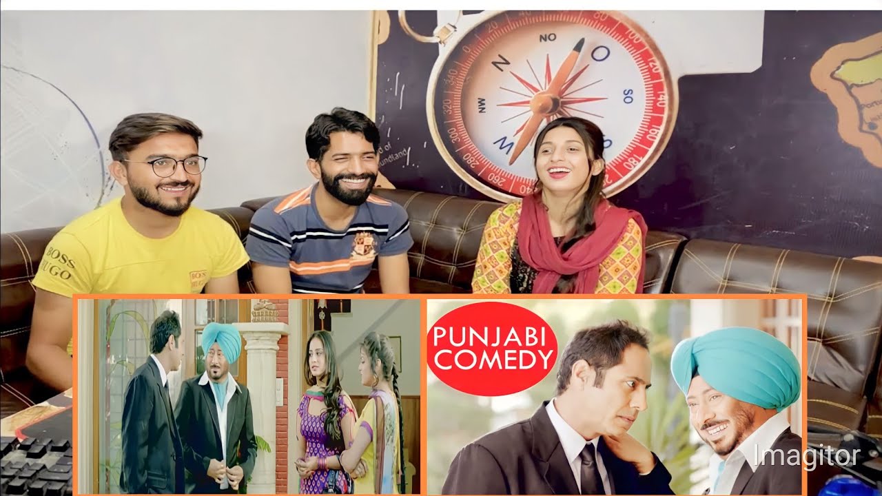 Reaction on |Carry On Jatta | Binnu Dhillon | Jaswinder Bhalla | Gurpreet Ghuggi |Part 1.