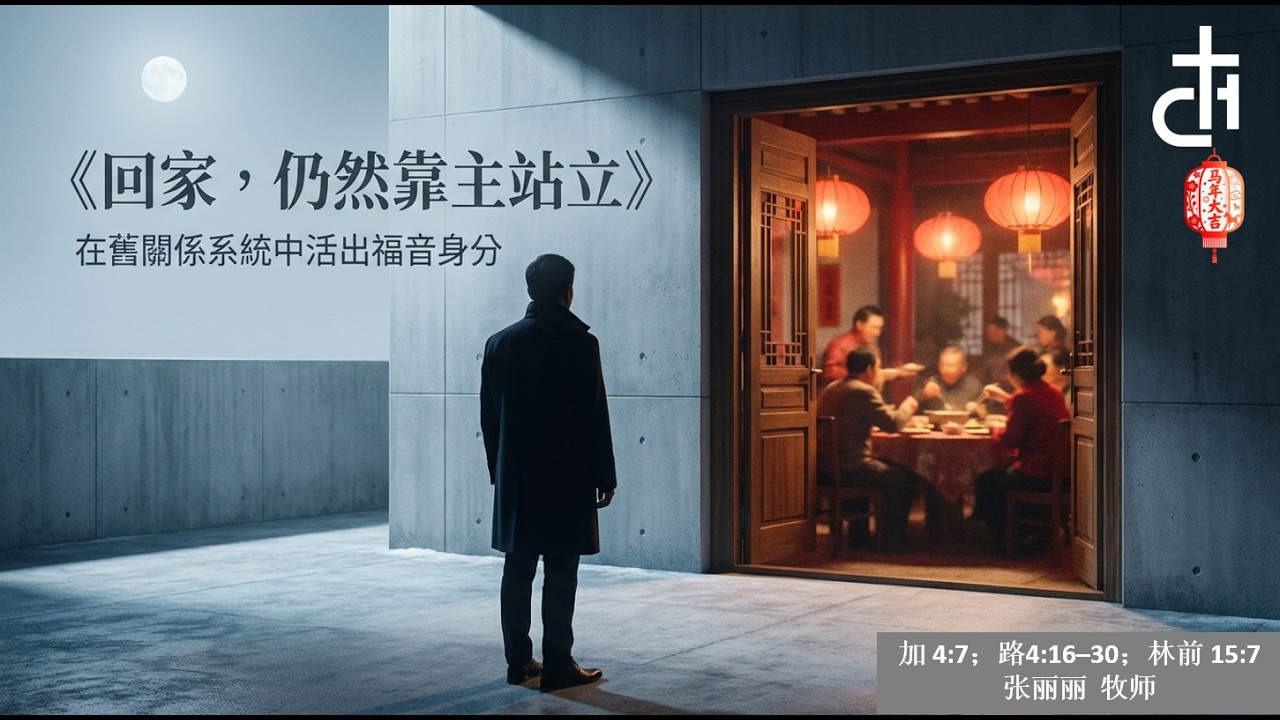 26-0222「 主日崇拜」張麗麗牧師:回家，仍然靠主站立 加4:7;路4:16-30;林前15:7中華歸主海沃教會 Chinese For Christ Church of Hayward