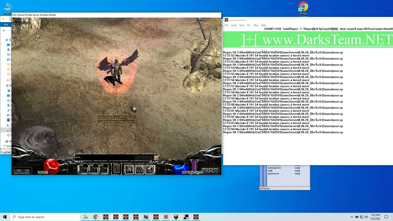 DarksTeam MuServer 97d+99i Beta 43.3 Bug o-0