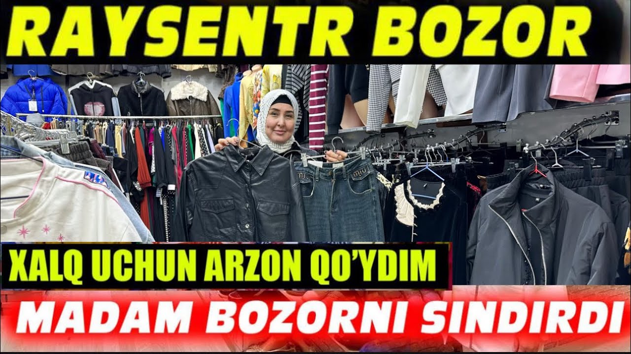 RAYSENTR BOZOR 10 qator 390 do’konda 50-60-70 % AKSIYA . TEZDA ULGURIB QOLING #xorazm #urgench #rek 