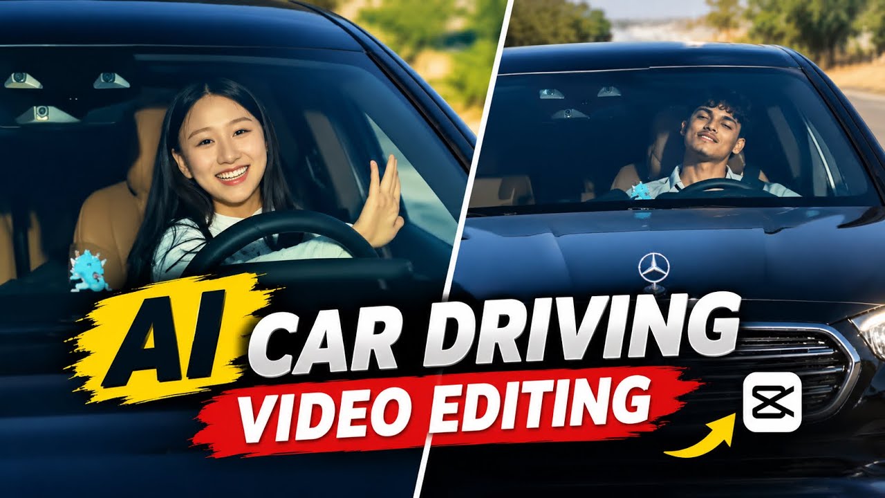 Instagram Trending Car Driving AI Video Editing Tutorial || Pata Chalega Song Reel Editing Prompt