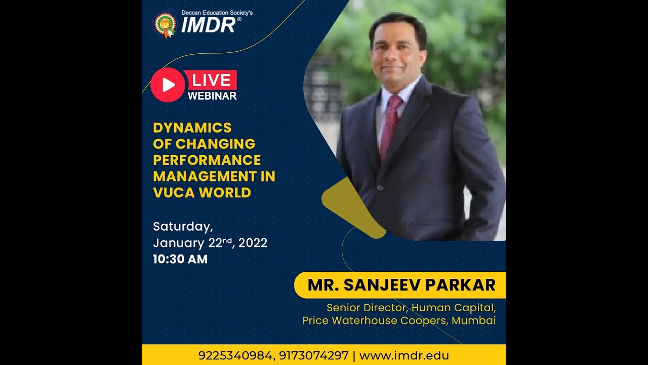 IMDR | Dynamism of Changing Performance Management in VUCA world