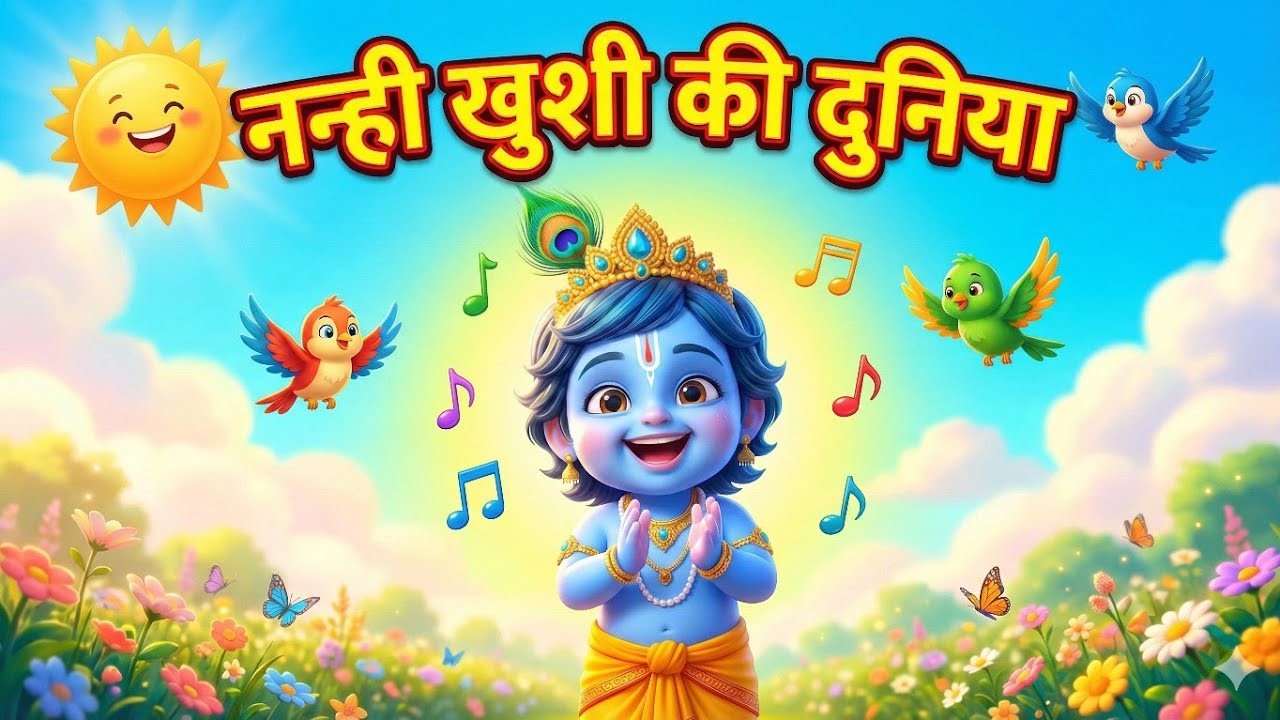 “नन्ही खुशी की दुनिया 🌈 | Hindi Rhymes for Kids | Kids Song”