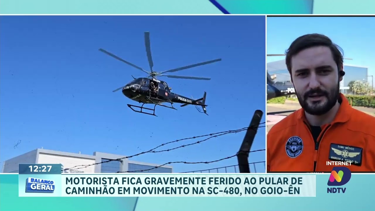 Acidente no Goio-Ên: Resgate Aéreo Mobiliza Bombeiros e SAER