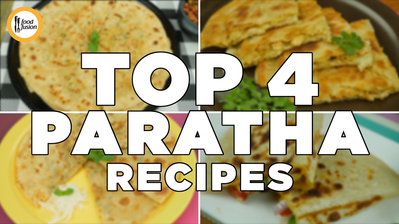 4 Must Have Parathas (Aloo Ka Paratha, Chicken Cheese Paratha, Muli Ka Paratha and Pizza Parata)
