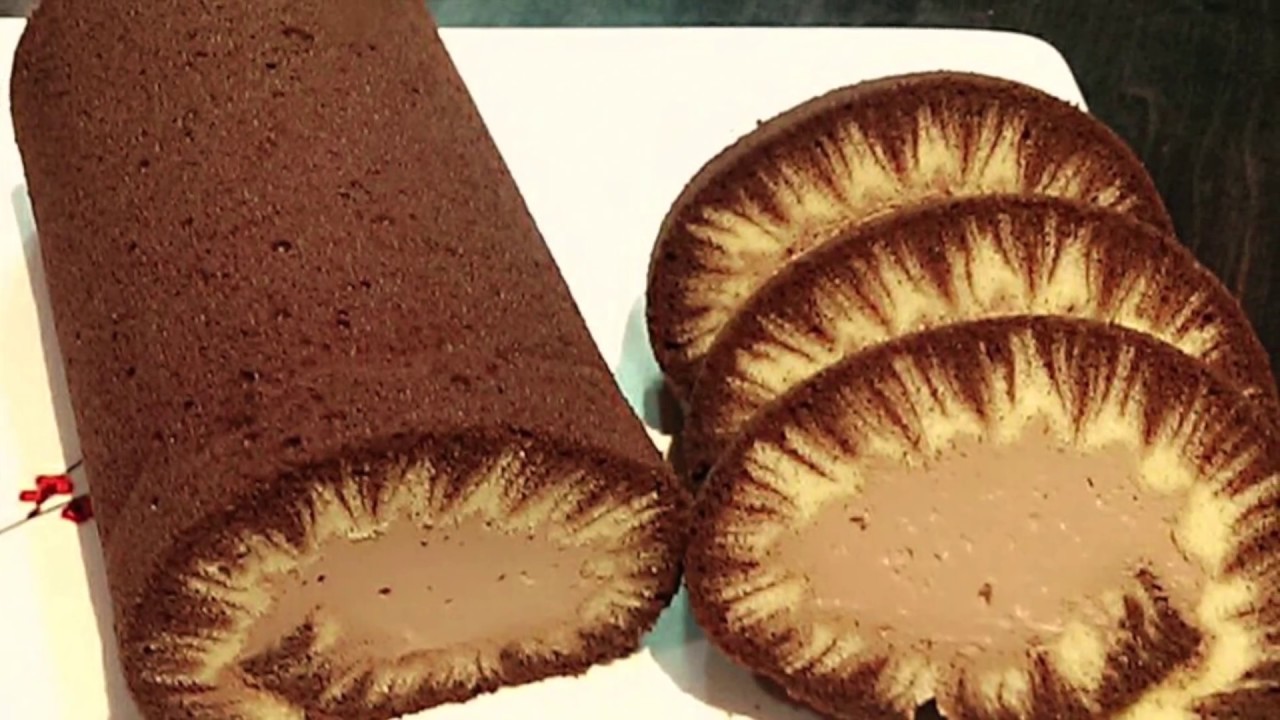 飓风蛋糕巧克力卷捲烫麵戚风分蛋 3/3 Japanese Hurricane Chocolate Cake Roll Swiss Roll Chiffon