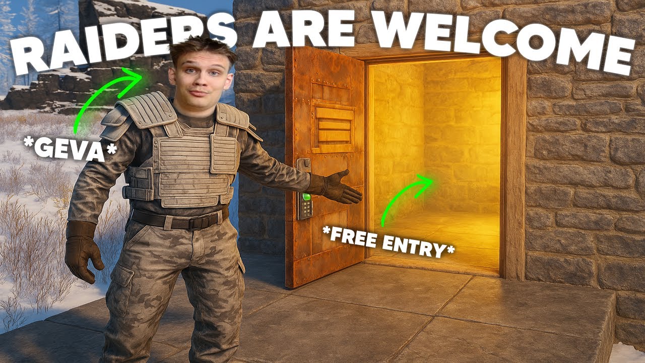 Я выиграл все рейдовые защиты👀Зерги не могут от меня избавиться😈- Rust