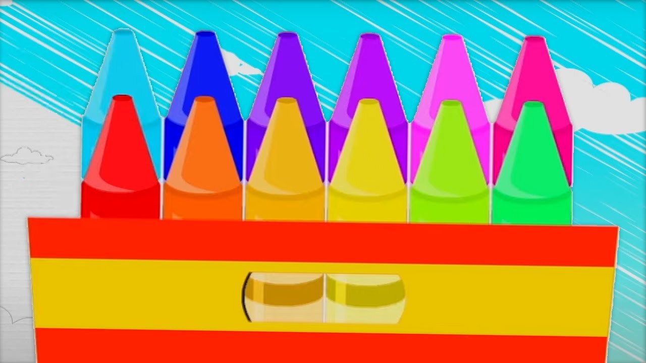 Buntstifte Farben Lied | Kinderlieder | Kinderreime | Zeichentrick f&uuml;r Kinder | Kindergarten