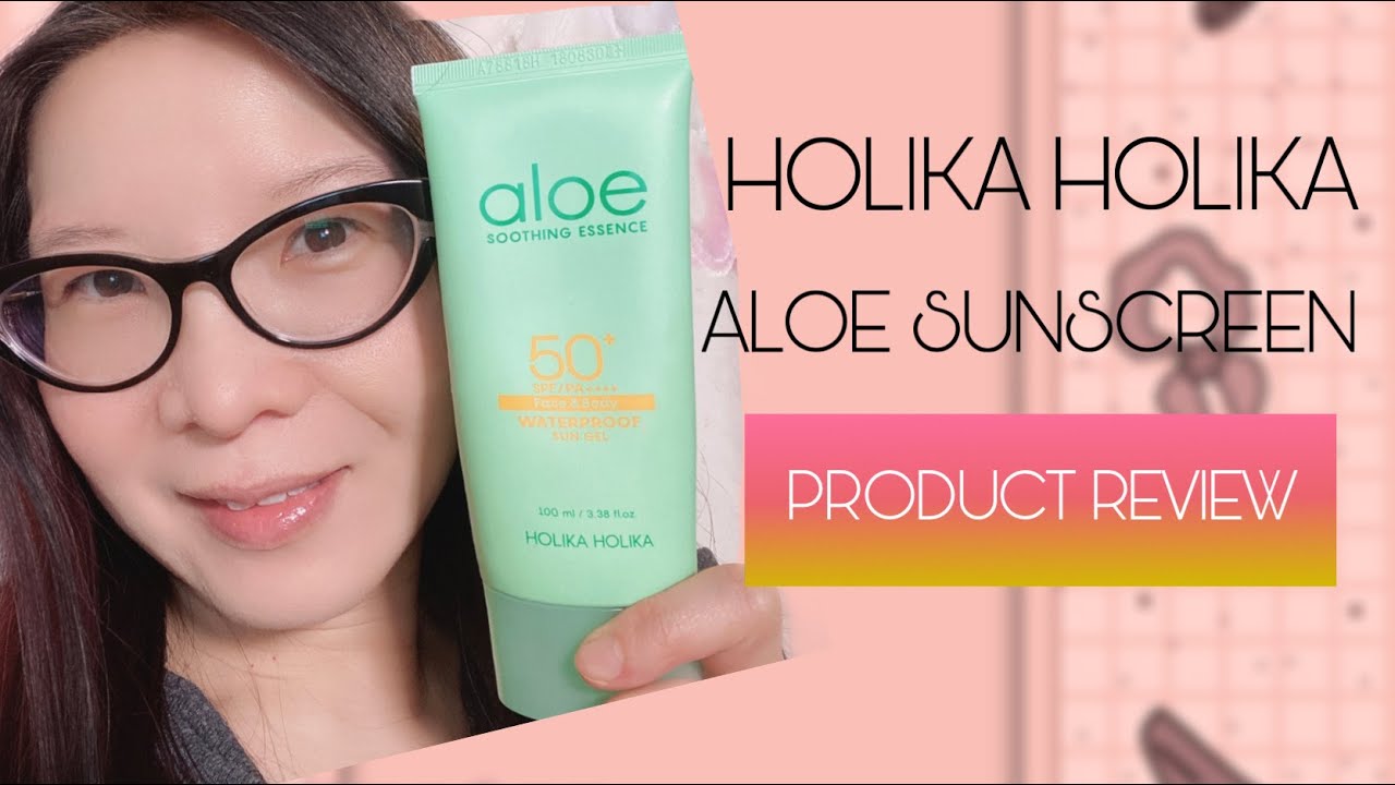 🔹HOLIKA HOLIKA ALOE WATERPROOF SUN GEL🔹 BEAUTY PRODUCT REVIEW