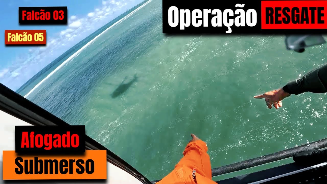 🚁🚁 Resgate Aeromédico em Boca de Barra: Protocolo de Afogamento e Coordenação Falcão 03 & 05