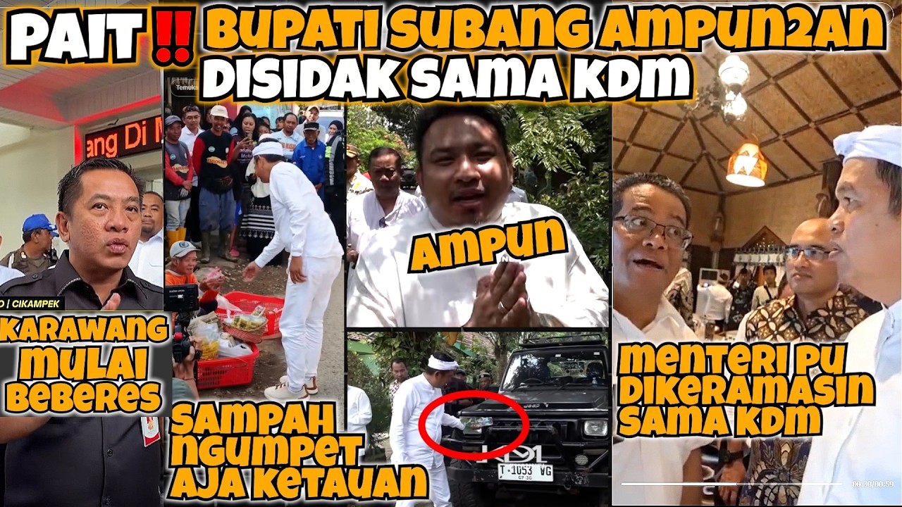 PAIT🤣‼️BUPATI SUBANG AMPUN2AN‼️DISIDAK KDM🤣‼️KEMENTRIAN PU Kena DIKERAMASIN KDM🤣JUGA‼️