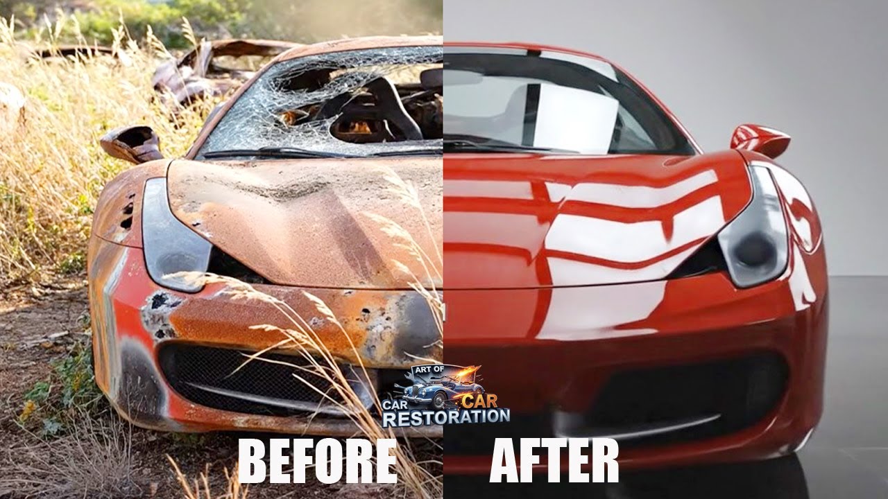 ASMR Car Restoration! 2015 Ferrari 458 Full Restoration Video