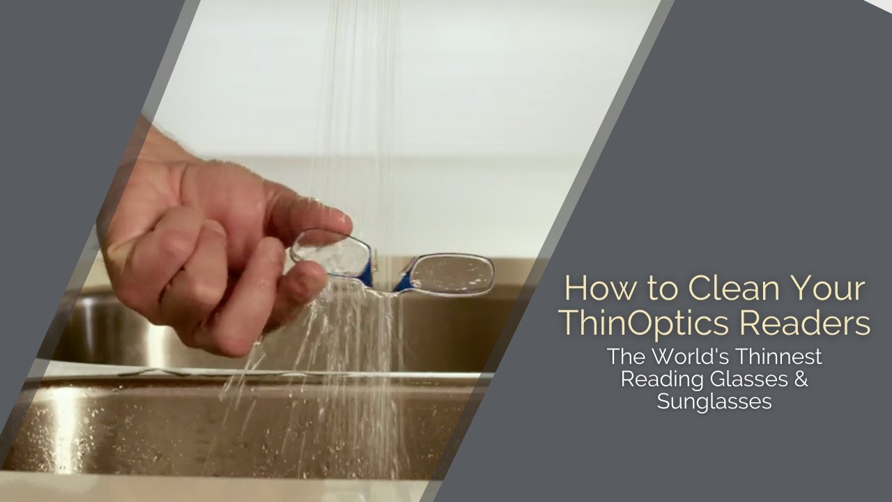 Как очистить очки для чтения ThinOptics | ThinOptics | Очки + Очки для чтения