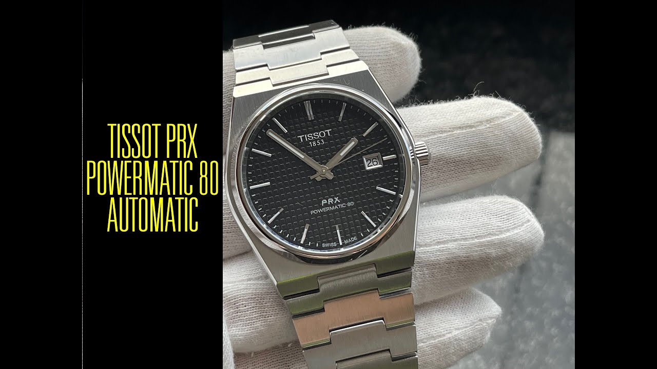 Tissot PRX Powermatic 80 Automatic Black T1374071105100 Watch | Unboxing e Review | Valjoux Relogios