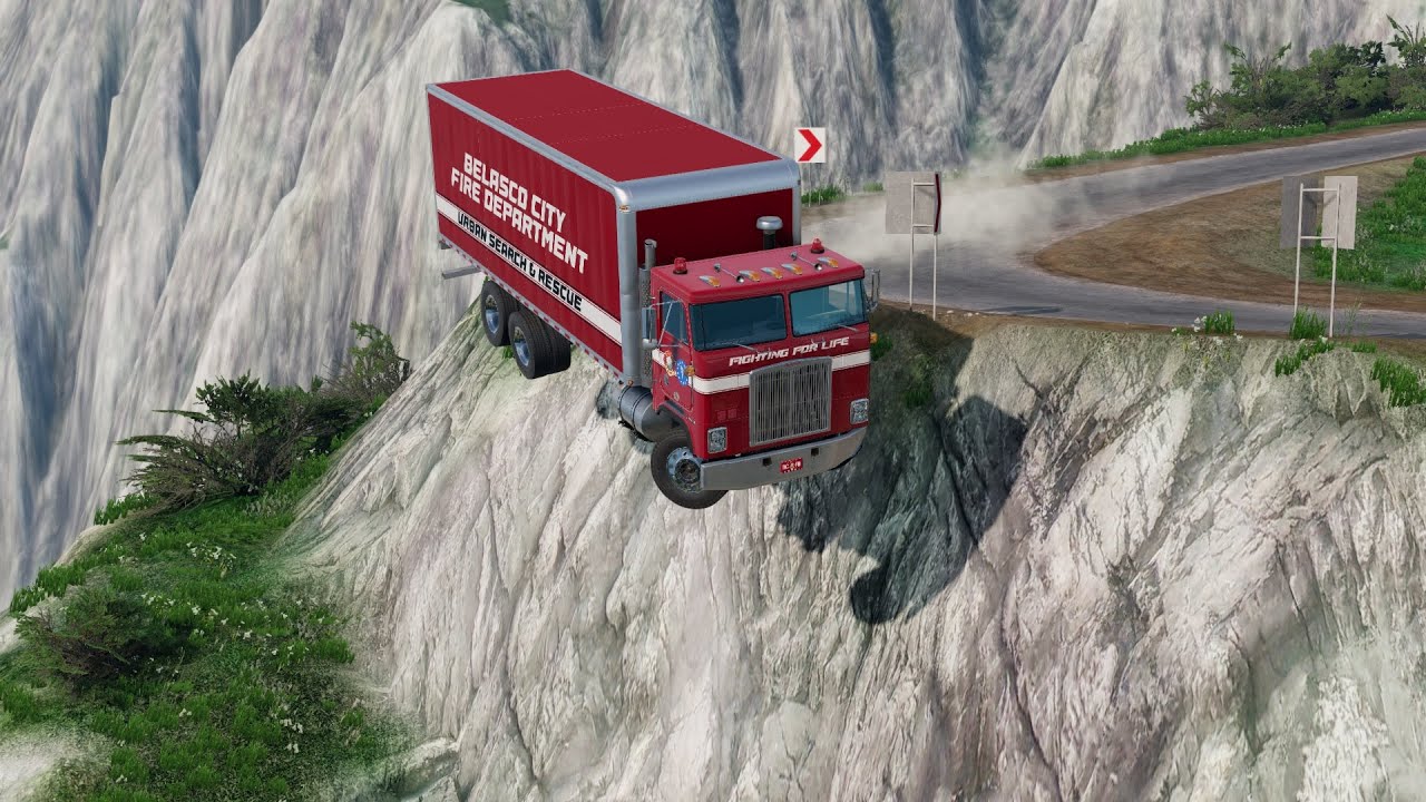 BeamNG.drive | Insane Cliff Crash Compilation # 176 😱🔥
