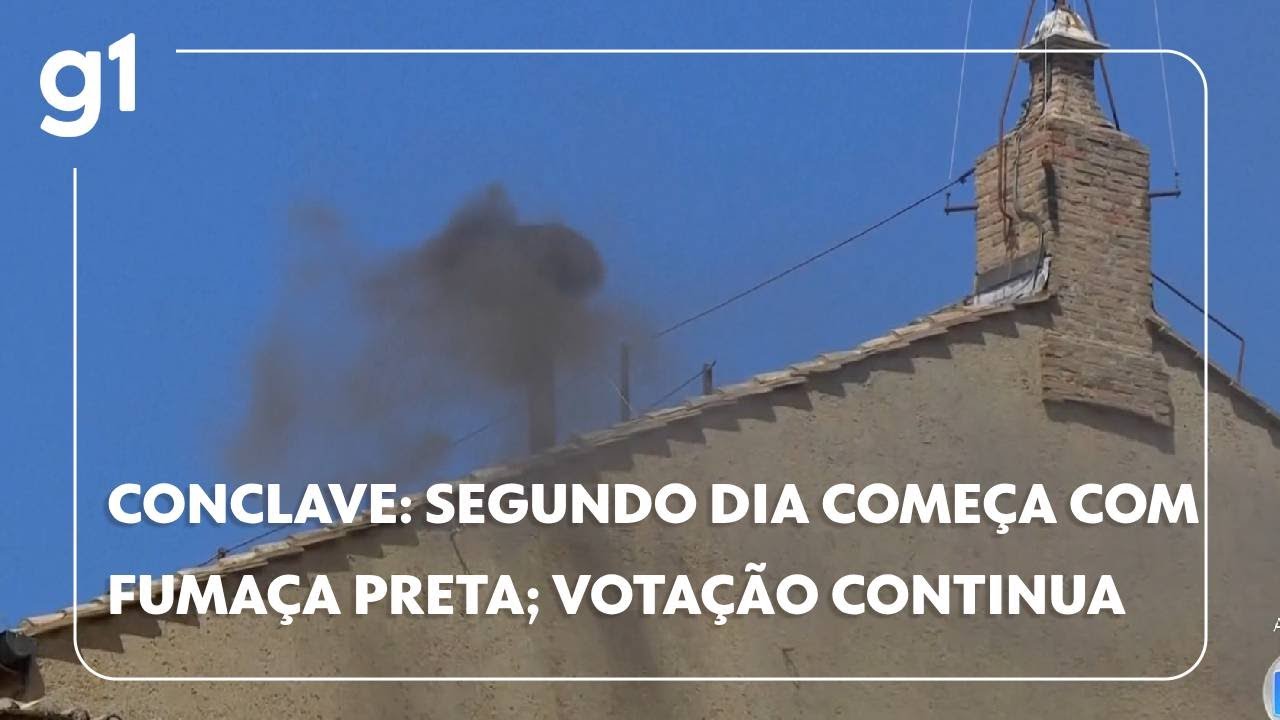 Conclave: segundo dia começa com fumaça preta; votação continua